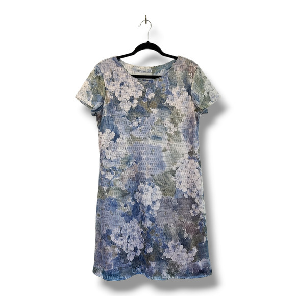 Another Thyme Vintage Floral Lace Overlay Shift Dress Women’s Size 10 - Picture 1 of 5